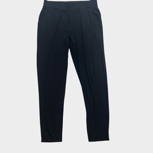 Eileen Fisher Pants Women SP Black Pull On‎ Tapered Jersey Relaxed Stretch USA